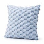 Cushion Cover with 3D Grid Texture