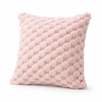 Cushion Cover with 3D Grid Texture