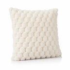 Cushion Cover with 3D Grid Texture
