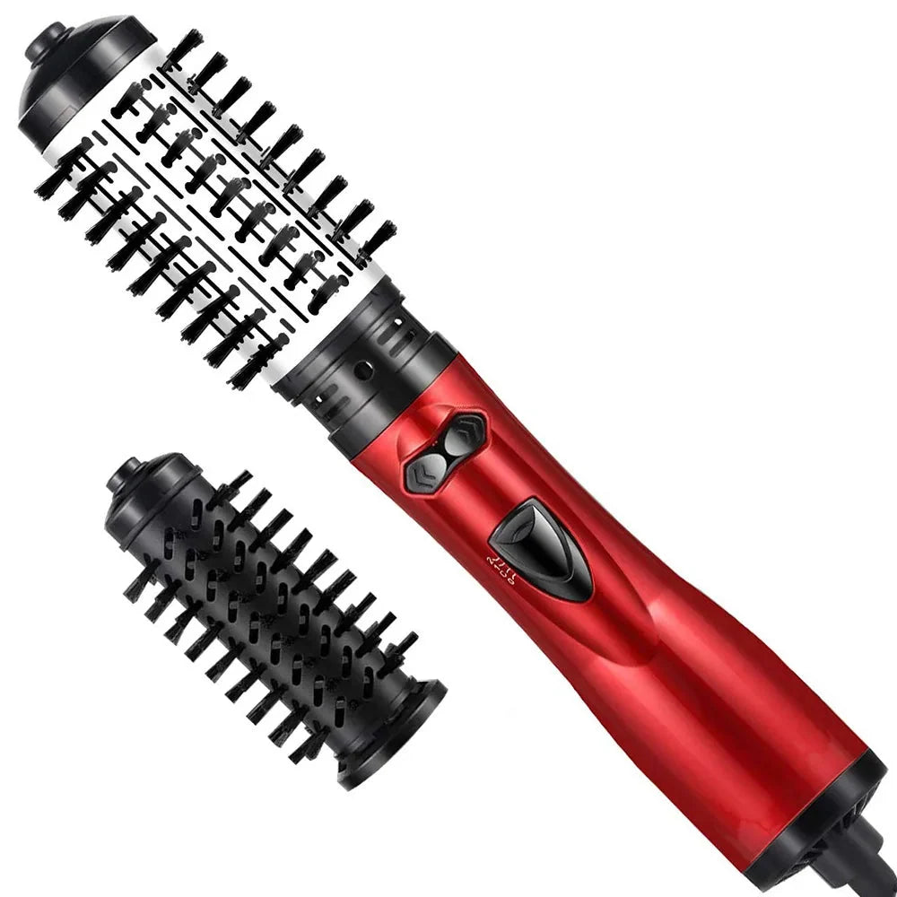 Hair Dryer Brush | 2-In-1 Rotating Styler | Interchangeable Brushes