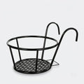 Balcony Plant Pot Holder | No-Drill Hook-On & Open-Grid Drainage | Set of 3