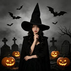 Witch Hat | Tall Pointed Design & Classic Black