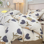 Bedding Set | Floral & Berry Print | 3 or 4 Piece Set