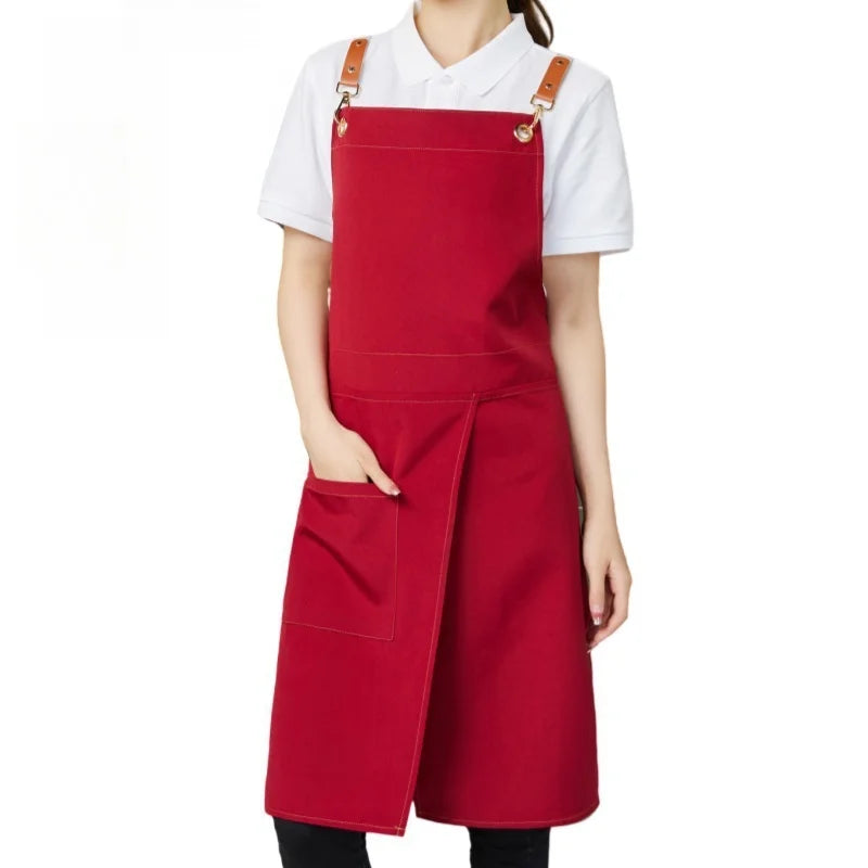 Apron | Waterproof Canvas & Split Skirt | Multiple Front Pockets