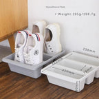 Shoe Organizer | Upright 3-Section & Space-Saving | 31.5 x 24 x 9 cm
