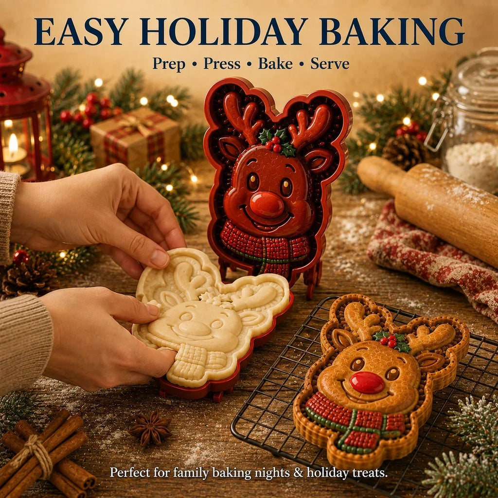 Mini Cake Mold | 9 Christmas Designs | Reusable
