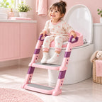 Potty Training Seat Ladder | Foldable & Space-Saving | Stable Step Stool Support