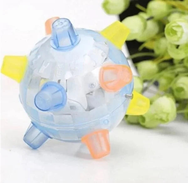 Dog Toy | Interactive LED Jumping & Food-Grade Rubber