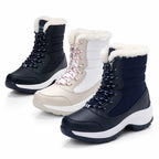Women's Winter Ankle Boots | Cozy Lined Water-Repellent Slip-On