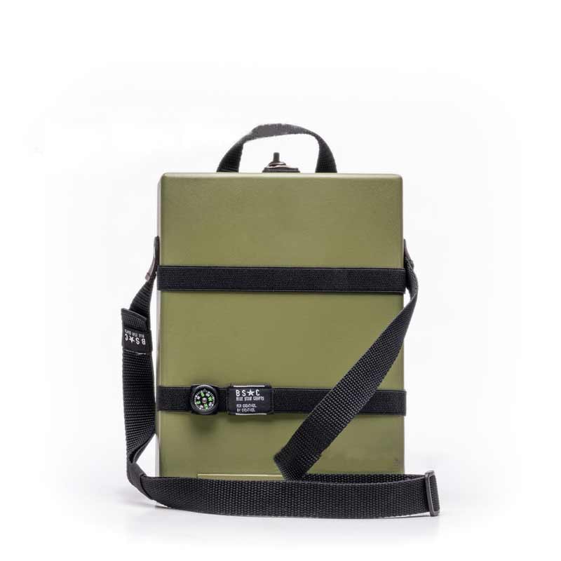 Writers Messenger Box | Walnut Briefcase-Style & Pen Loops | A5