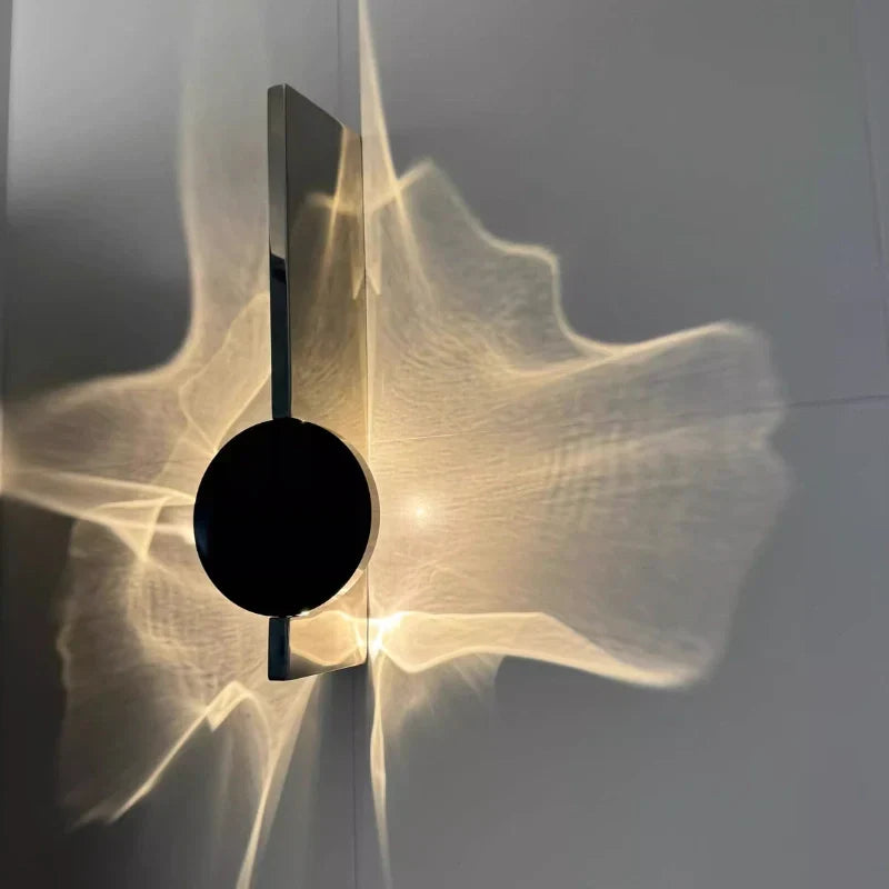 Wall Light | Adjustable Wave Projection & 180° Rotatable | Aluminum & Stainless Steel