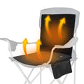 Heated Seat Cushion | USB-Powered Adjustable Heat & Backrest | Foldable Portable Design