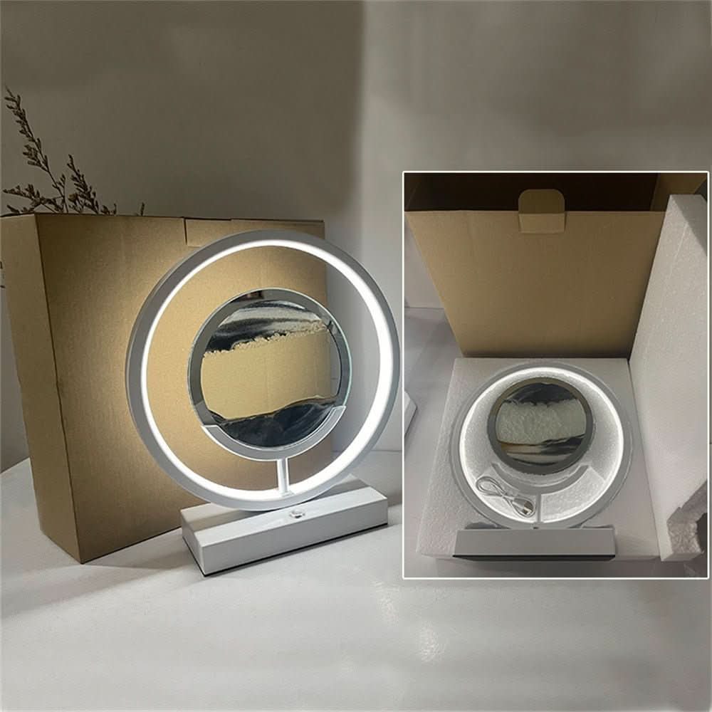 Sand Art Lamp | Rotating 3D Sand Art & Warm LED Light | USB Charging