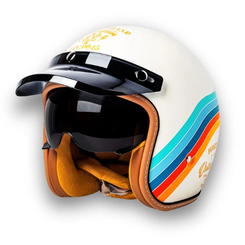 Motorcycle Helmet | DOT & ECE Certified | Clear & Dark Visors