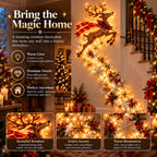 Christmas Wall Decoration | Cascading Design & Warm Lights