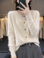 Cardigan | Mink Cashmere Lightweight & Soft | Relaxed Fit