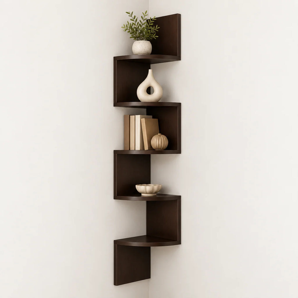 Corner Wall Shelf | Space-Saving Multi-Tier Design