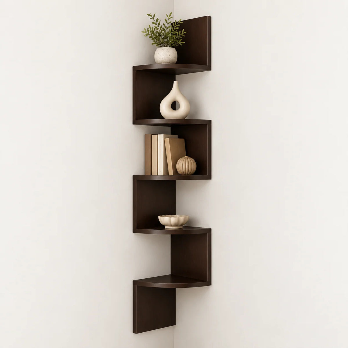 Corner Wall Shelf | Space-Saving Multi-Tier Design