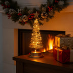 LED Christmas Tree | Spiral Design & Star Top | 33 cm