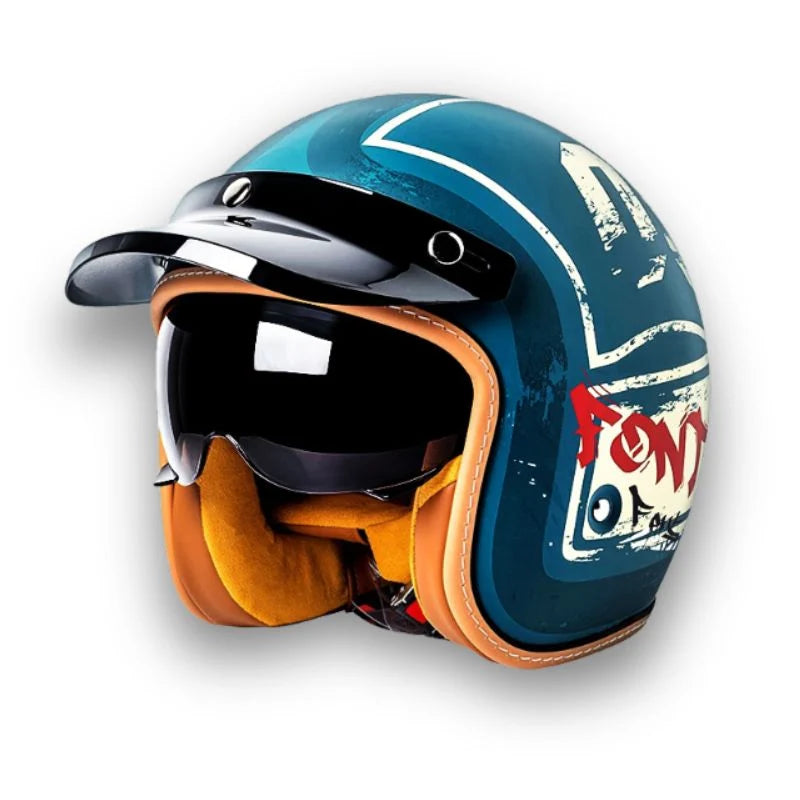 Motorcycle Helmet | DOT & ECE Certified | Clear & Dark Visors