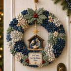 Christmas Wreath Craft Kit | No-Sew 3D Fabric Flowers