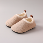 Kids' Slippers | Plush-Lined & Flexible Non-Slip Sole | Cotton Exterior