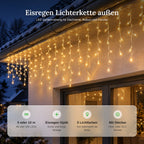 Icicle String Lights | LED Light Curtain & 5 Color Options | 5 m or 10 m