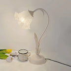 Table Lamp | Adjustable Arm & Vintage Floral | Cozy Ambient Glow