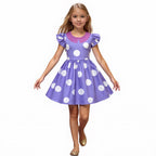 Kids Costume Dress | Polka Dot Print & Ruffle Sleeves