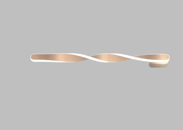 LED Wall Lamp | Curved Modern Design & Dimmable Warm White | 40 x 12 x 8 cm