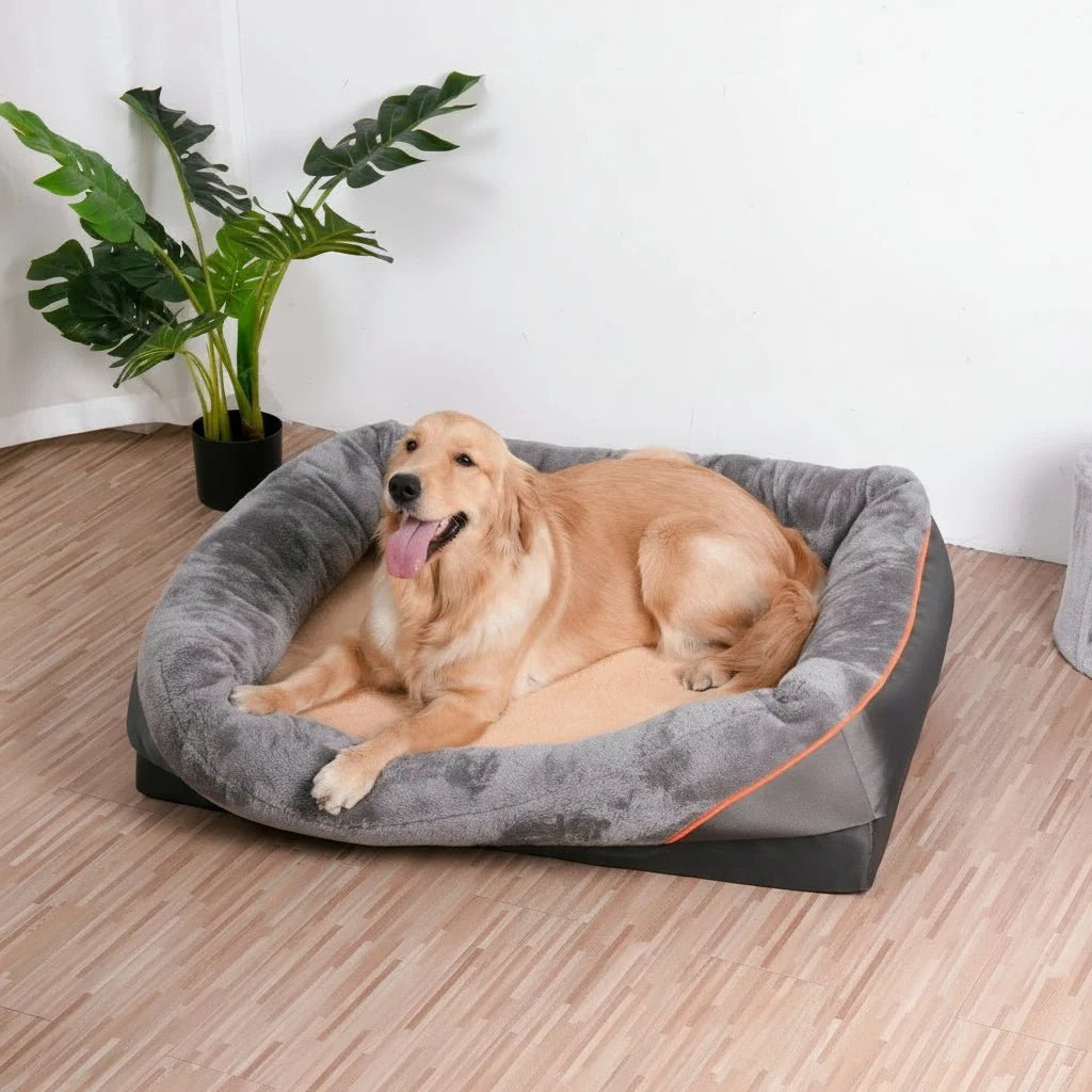 Dog Bed | Orthopedic Memory Foam | Machine-Washable Cover