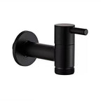 Wall-Mounted Faucet | Solid Brass Matte Black | Space-Saving
