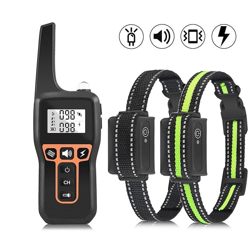 Dog Training Collar | Waterproof & Rechargeable | 1,000 m Remote Range