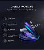 Sunglasses | Polarized UV400 Mirrored Lenses | Lightweight Alloy Frame