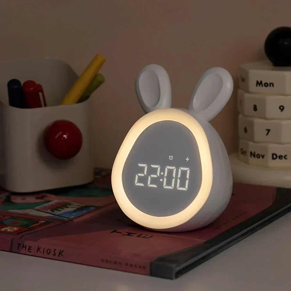 Kids Alarm Clock | Digital LED Night Light & Adjustable Brightness