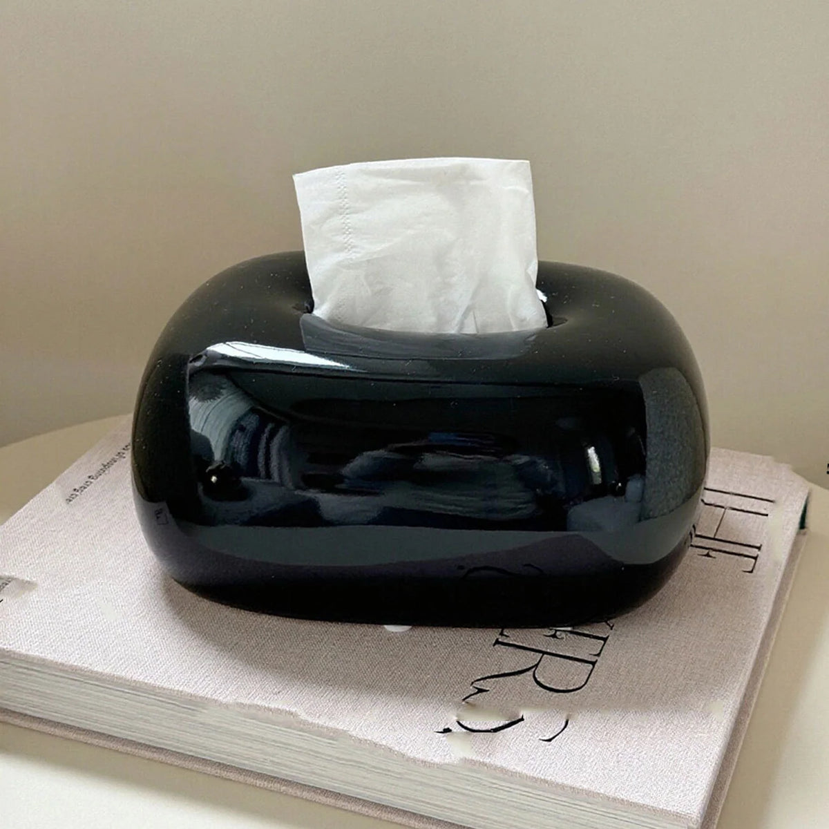 Tissue Box Holder | Modern Abstract Design & Glossy Finish