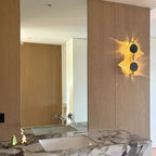 Wall Light | Adjustable Wave Projection & 180° Rotatable | Aluminum & Stainless Steel