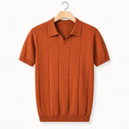 Men's Polo Shirt | Knitted Slim Fit & Ribbed Cotton