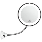 Makeup Mirror | 10X Magnification & LED | Suction Cup Mount