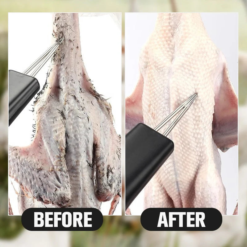 Poultry Plucker | Handheld & Gentle Cone-Head | Rechargeable & Mains Power