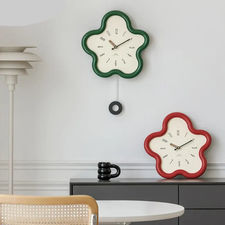 Wall Clock | 3D Floral & Silent Movement | Eco-Friendly MDF & Acrylic