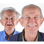 Denture Set | Natural-Looking Flexible Cushion Grip | Upper & Lower Full Arch
