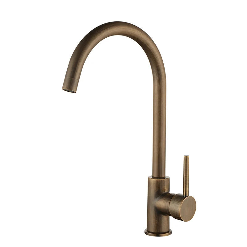 Kitchen Faucet | 360° Swivel Spout & Single-Lever Control | 304 Stainless Steel
