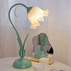 Table Lamp | Adjustable Arm & Vintage Floral | Cozy Ambient Glow