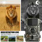 Trail Camera | No-Glow Night Vision & IP66 Weatherproof | 1080p HD Video