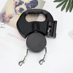 Retractable Double Pet Leash | 360° Anti-Tangle & LED Light | 2 × 3 m Leashes