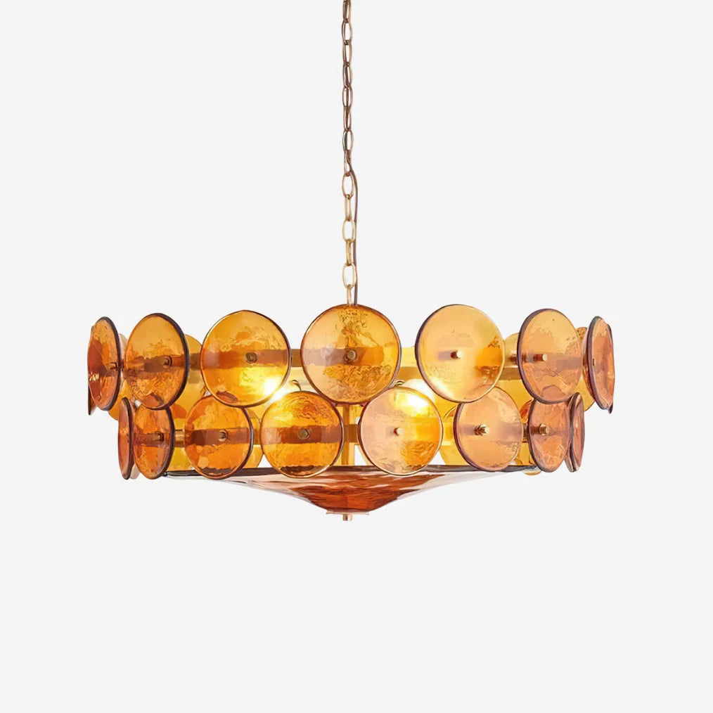 Ceiling Pendant Light | Metal & Glass | Dimmer Compatible