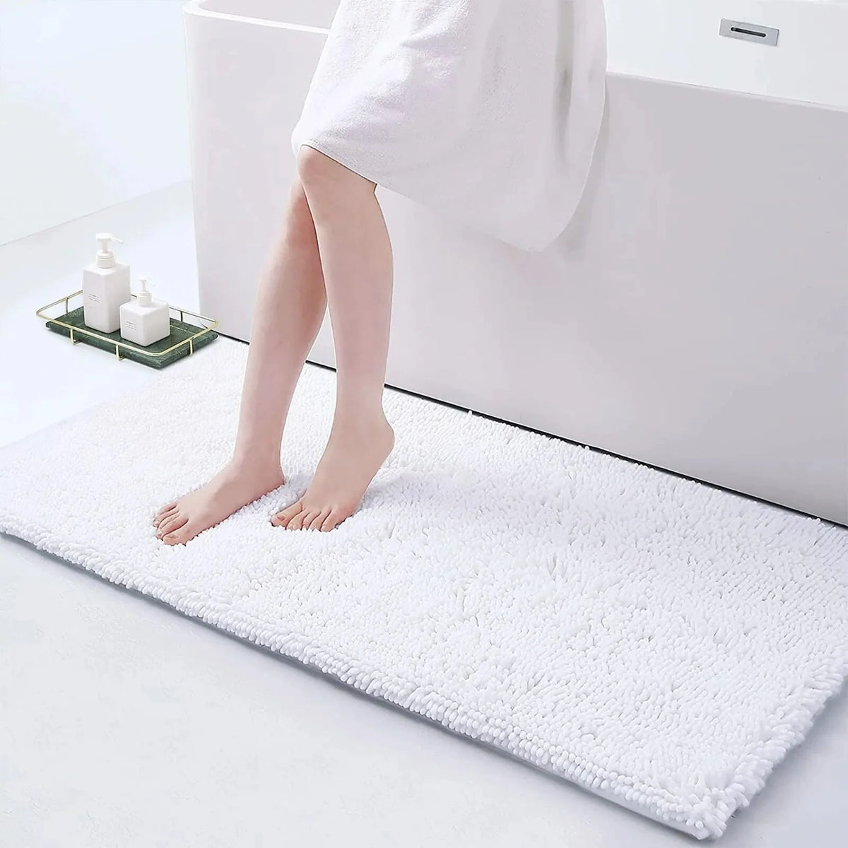Bath Mat | Non-Slip & Quick-Absorbent | Plush Thick Texture