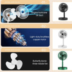Table Fan | Foldable Telescopic & USB-C Rechargeable | Smartphone Holder