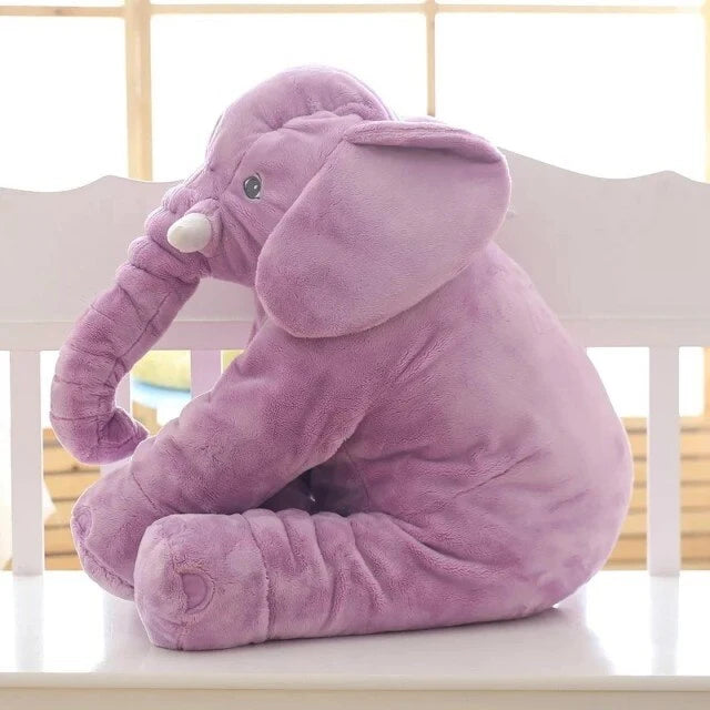 Plush Elephant Cushion | Super-Soft & PP Cotton | 40 & 60 cm
